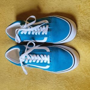 Vans, Women 9 and Men 7.5 Blue & White